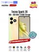 Tecno Spark 20 | 8GB RAM - 256GB Storage | PTA Approved | 12 Months Warranty | Gold | The Original Bro Mobiles 003